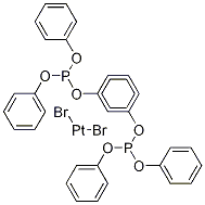 Cis-DibroMobis(triphenylphosphite)platinuM(II) Struktur