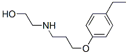 Ethanol, 2-[[3-(4-ethylphenoxy)propyl]amino]- (9CI) Structure