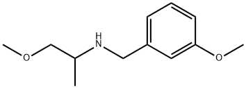 (3-メトキシベンジル)(2-メトキシ-1-メチルエチル)アミン HYDROCHLORIDE 化学構造式