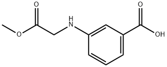 Benzoic acid, 3-[(2-methoxy-2-oxoethyl)amino]- (9CI)|3-((2-甲氧基-2-氧乙基)氨基)苯甲酸