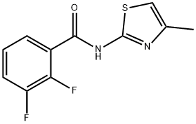 Benzamide, 2,3-difluoro-N-(4-methyl-2-thiazolyl)- (9CI) 化学構造式