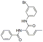 Benzamide, N-[1-[[(3-bromophenyl)amino]carbonyl]-1,3-pentadienyl]- (9CI) Struktur