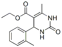 5-Pyrimidinecarboxylicacid,1,2,3,4-tetrahydro-6-methyl-4-(2-methylphenyl)-2-oxo-,ethylester(9CI) Structure