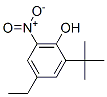 Phenol, 2-(1,1-dimethylethyl)-4-ethyl-6-nitro- (9CI) Structure