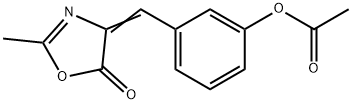 Acetic acid 3-(2-methyl-5-oxo-2-oxazoline-4-ylidenemethyl)phenyl ester|3-[[2-甲基-5-氧代噁唑-4(5H)-亚基]甲基]苯基乙酸酯