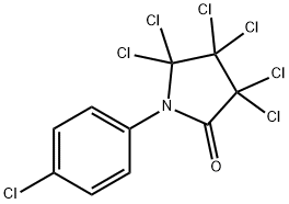 3,3,4,4,5,5-Hexachloro-1-(4-chlorophenyl)pyrrolidin-2-one Struktur