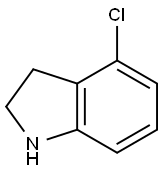 4-氯吲哚啉,41910-64-9,结构式