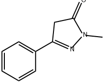 1-Methyl-3-phenyl-2-pyrazoline-5-one Struktur