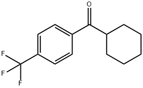 CYCLOHEXYL 4-TRIFLUOROMETHYLPHENYL KETONE Structure