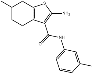 419544-66-4 2-AMINO-6-METHYL-N-(3-METHYLPHENYL)-4,5,6,7-TETRAHYDRO-1-BENZOTHIOPHENE-3-CARBOXAMIDE