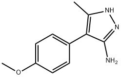 4-(4-Methoxy-phenyl)-5-methyl-2H-pyrazol-3-ylamine Struktur