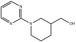 1-(2-嘧啶基)-3-哌啶甲醇 结构式