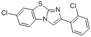 7-CHLORO-2-(2-CHLOROPHENYL)IMIDAZO[2,1-B]BENZOTHIAZOLE 结构式