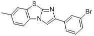 2-(3-BROMOPHENYL)-7-METHYLIMIDAZO[2,1-B]BENZOTHIAZOLE Structure