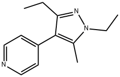 Pyridine, 4-(1,3-diethyl-5-methyl-1H-pyrazol-4-yl)- (9CI) Structure