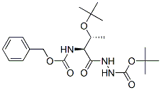 O-(1,1-Dimethylethyl)-N-[(benzyloxy)carbonyl]-L-threonine 2-[(1,1-dimethylethoxy)carbonyl] hydrazide 结构式