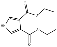 3,4-吡咯二羧酸二乙酯, 41969-71-5, 结构式