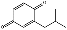 2-(2-メチルプロピル)-2,5-シクロヘキサジエン-1,4-ジオン 化学構造式
