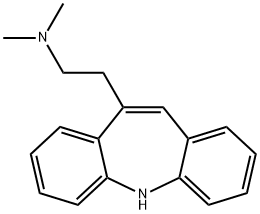 10-[2-(Dimethylamino)ethyl]-5H-dibenz[b,f]azepine,41972-85-4,结构式