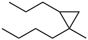 1-Butyl-1-methyl-2-propylcyclopropane,41977-34-8,结构式