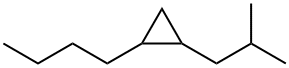 1-Butyl-2-(2-methylpropyl)cyclopropane 结构式