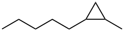 1-メチル-2-ペンチルシクロプロパン 化学構造式