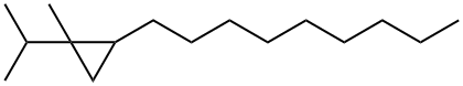1-メチル-1-イソプロピル-2-ノニルシクロプロパン 化学構造式
