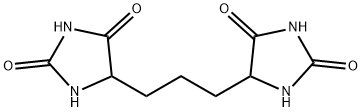 5,5'-(1,3-プロパンジイル)ビス(2,4-イミダゾリジンジオン) 化学構造式