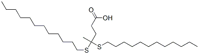 4,4-Bis(dodecylthio)pentanoic acid|