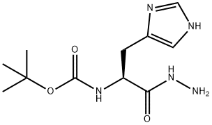 N-BOC-L-组氨酸 肼酰, 42002-05-1, 结构式