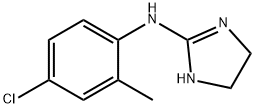 N-(イミダゾリジン-2-イリデン)-2-メチル-4-クロロアニリン 化学構造式