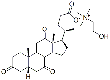 (2-hydroxyethyl)trimethylammonium (5beta)-3,7,12-trioxocholan-24-oate Structure