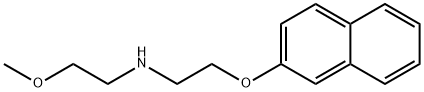 (2-メトキシエチル)[2-(2-ナフチルオキシ)エチル]アミン HYDROCHLORIDE 化学構造式