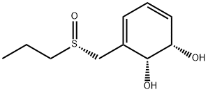 3,5-Cyclohexadiene-1,2-diol, 3-[[(S)-propylsulfinyl]methyl]-, (1S,2R)- (9CI) Structure