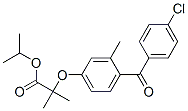 2-[4-(4-Chlorobenzoyl)-3-methylphenoxy]-2-methylpropanoic acid isopropyl ester 结构式