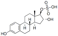 雌三醇 17-硫酸酯, 42028-21-7, 结构式