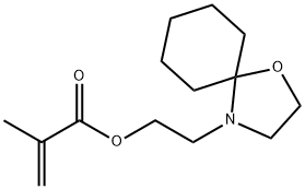 2-(1-oxa-4-azaspiro[4.5]dec-4-yl)ethyl methacrylate,4203-89-8,结构式