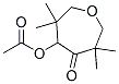 4-Oxepanone, 5-(acetyloxy)-3,3,6,6-tetramethyl- Structure
