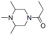 4-プロピオニル-1,2,6-トリメチルピペラジン 化学構造式