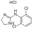 クロニジン塩酸塩 化学構造式