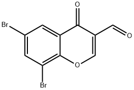 6,8-二溴-3-甲酰色酮 结构式