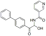 3-Pyridinecarboxamide, N-(2-(1,1'-biphenyl)-4-yl-1-hydroxy-2-oxoethyl)- 结构式