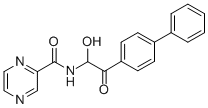 N-(2-(1,1'-Biphenyl)-4-yl-1-hydroxy-2-oxoethyl)pyrazinecarboxamide,42069-33-0,结构式