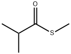 2-メチルプロパンチオ酸S-メチル 化学構造式