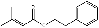 3-甲基-2-丁烯酸-2-苯乙酯,42078-65-9,结构式