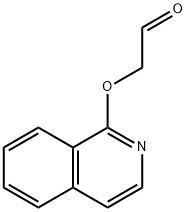Acetaldehyde, (1-isoquinolinyloxy)- (9CI) Structure