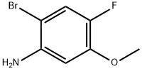 2-溴-4-氟-5-甲氧基苯胺 结构式