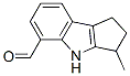 Cyclopent[b]indole-5-carboxaldehyde, 1,2,3,4-tetrahydro-3-methyl- (9CI) Structure