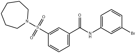 3-(azepan-1-ylsulfonyl)-N-(3-broMophenyl)benzaMide