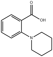 2-(1-哌啶基)苯甲酸, 42093-97-0, 结构式